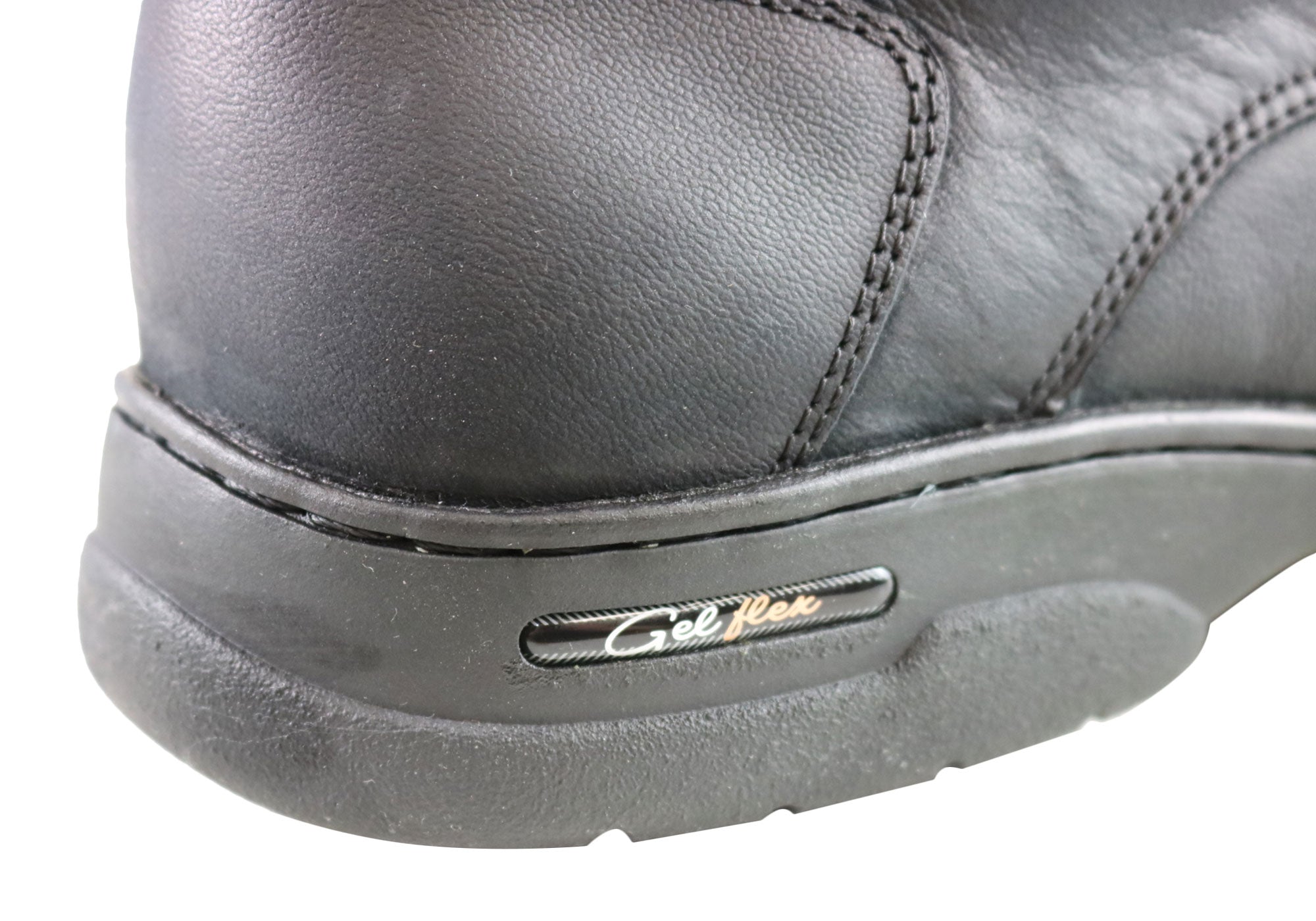 Ferricelli Banks Men's Leather Gel Flex Comfort Boots - Made in Brazil - Waterproof & Slip-Resistant for Work, Hiking & Outdoor Activities