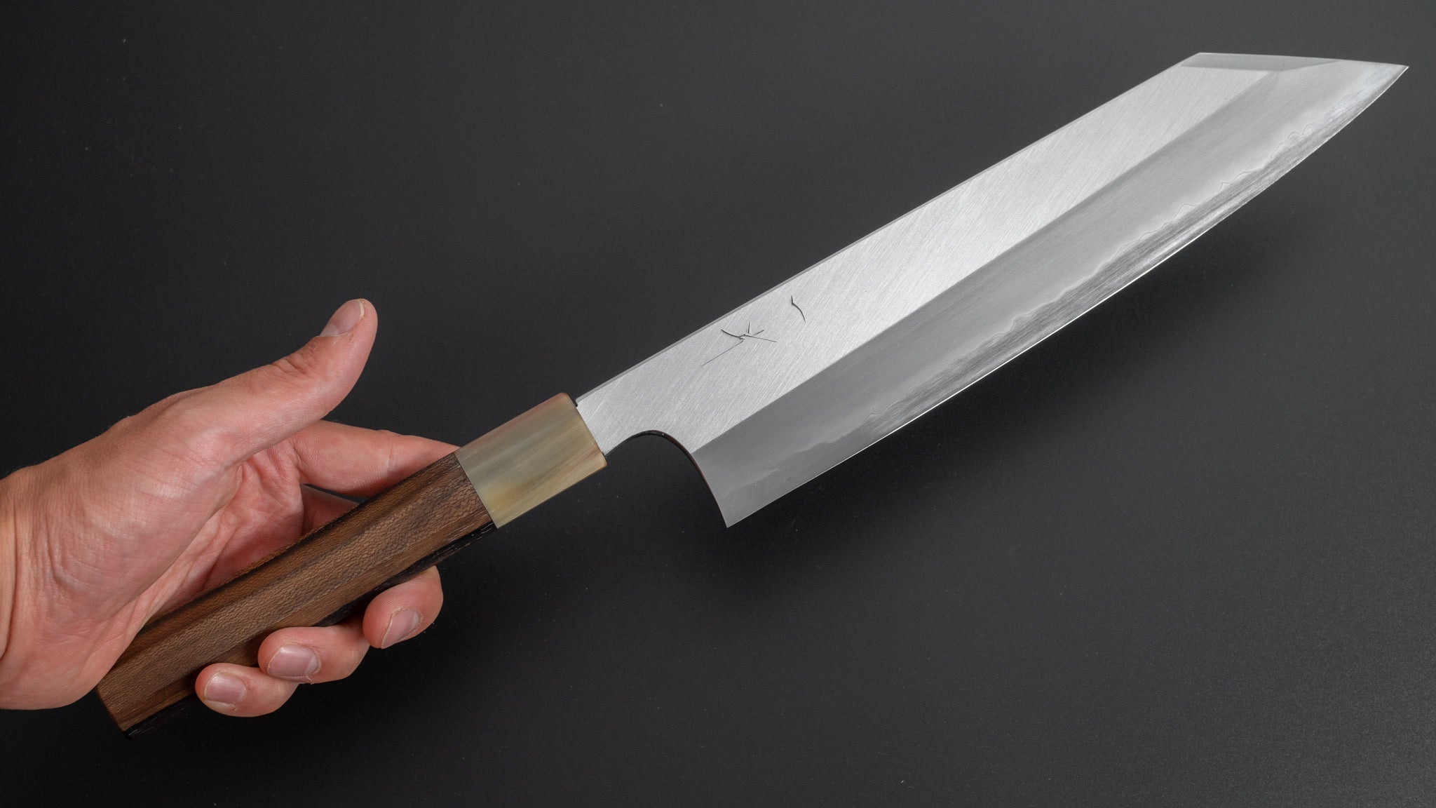 Hitohira Togashi Blue #1 Stainless Clad Kiritsuke Gyuto Knife 270mm - Japanese Chef Knife with Ziricote Wood Handle - Perfect for Sushi, Sashimi & Precision Cutting