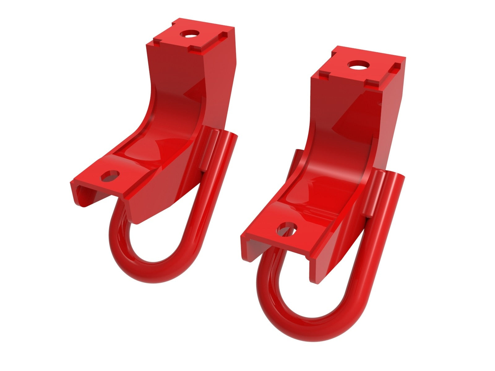 2022-2024 Toyota Tundra aFe Control Red Front Tow Hooks - Heavy Duty Off-Road Recovery Accessories for Truck & SUV Adventures