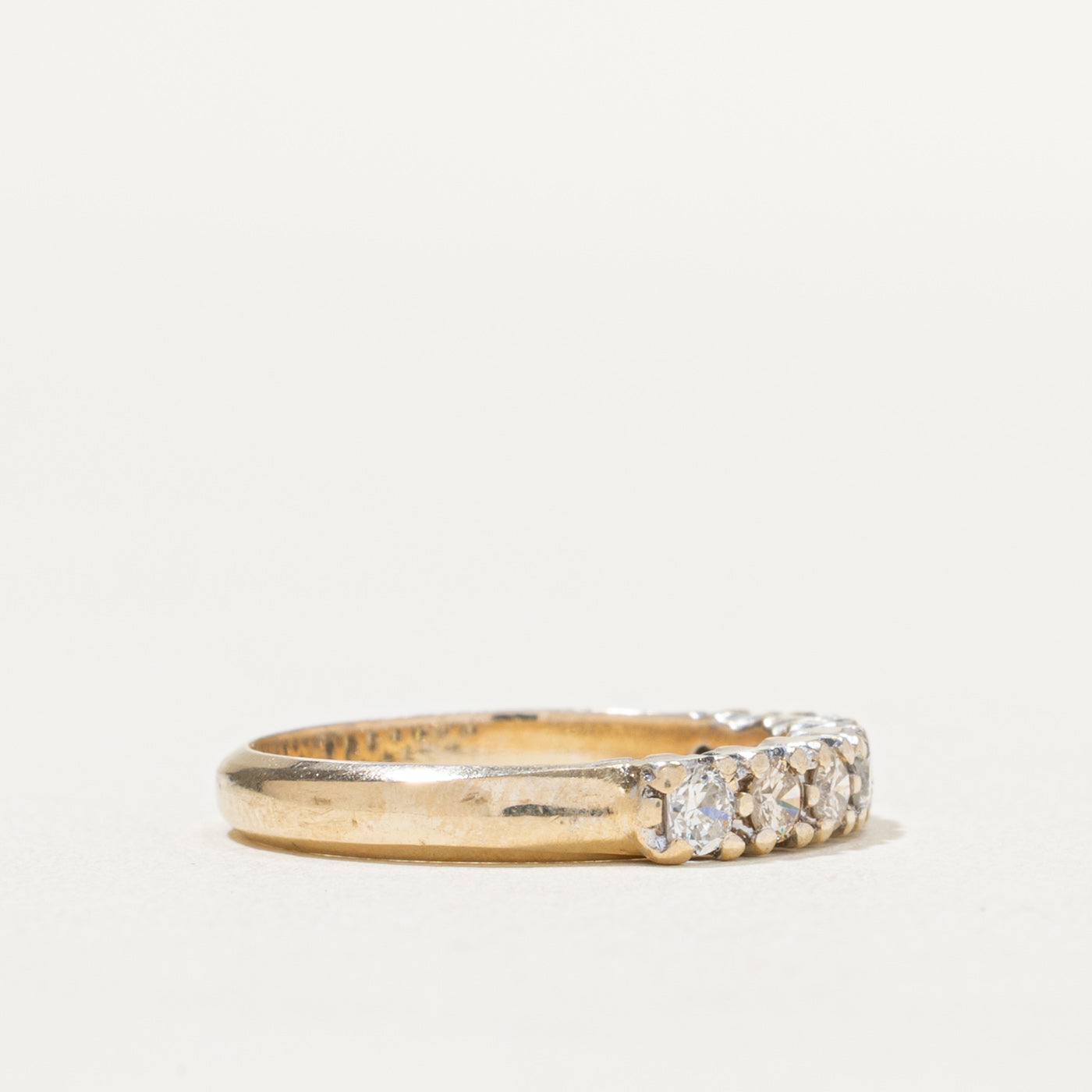 0.50ctw Semi Eternity Diamond Wedding Band Ring - Size 5.75 | Perfect for Engagement, Anniversary & Bridal Jewelry Gifts | Elegant & Timeless Design for Everyday Wear