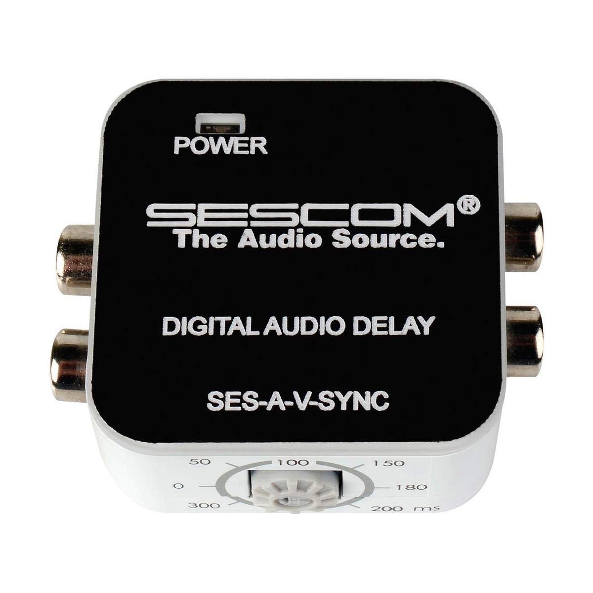 Sescom AV Lip Sync Corrector - Fix Audio Video Delay for TV, Home Theater & Gaming - Perfect for Streaming, Movies & Live Sports