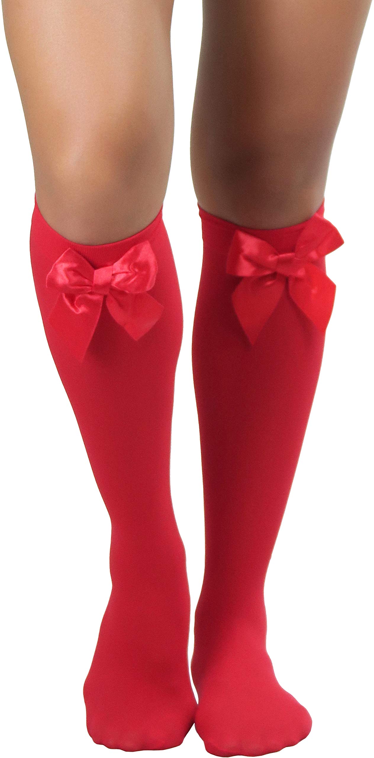 ToBeInStyle Women's Fashion Opaque Nylon Knee High Socks - Warm Winter Socks for Women, Non-Slip Comfortable Crew Socks - Perfect for Boots, Office, Casual Wear & Cold Weather Outfits