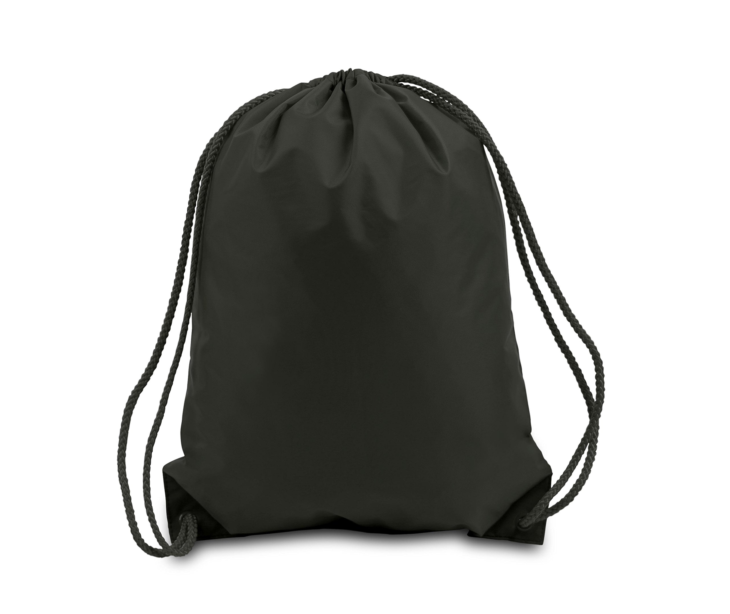 8881 Boston Drawstring Backpack - Bulk Pack of 60 Black Drawstring Bags for School, Sports, Events & Promotions | Lightweight & Durable Backpack for Students, Gym & Travel