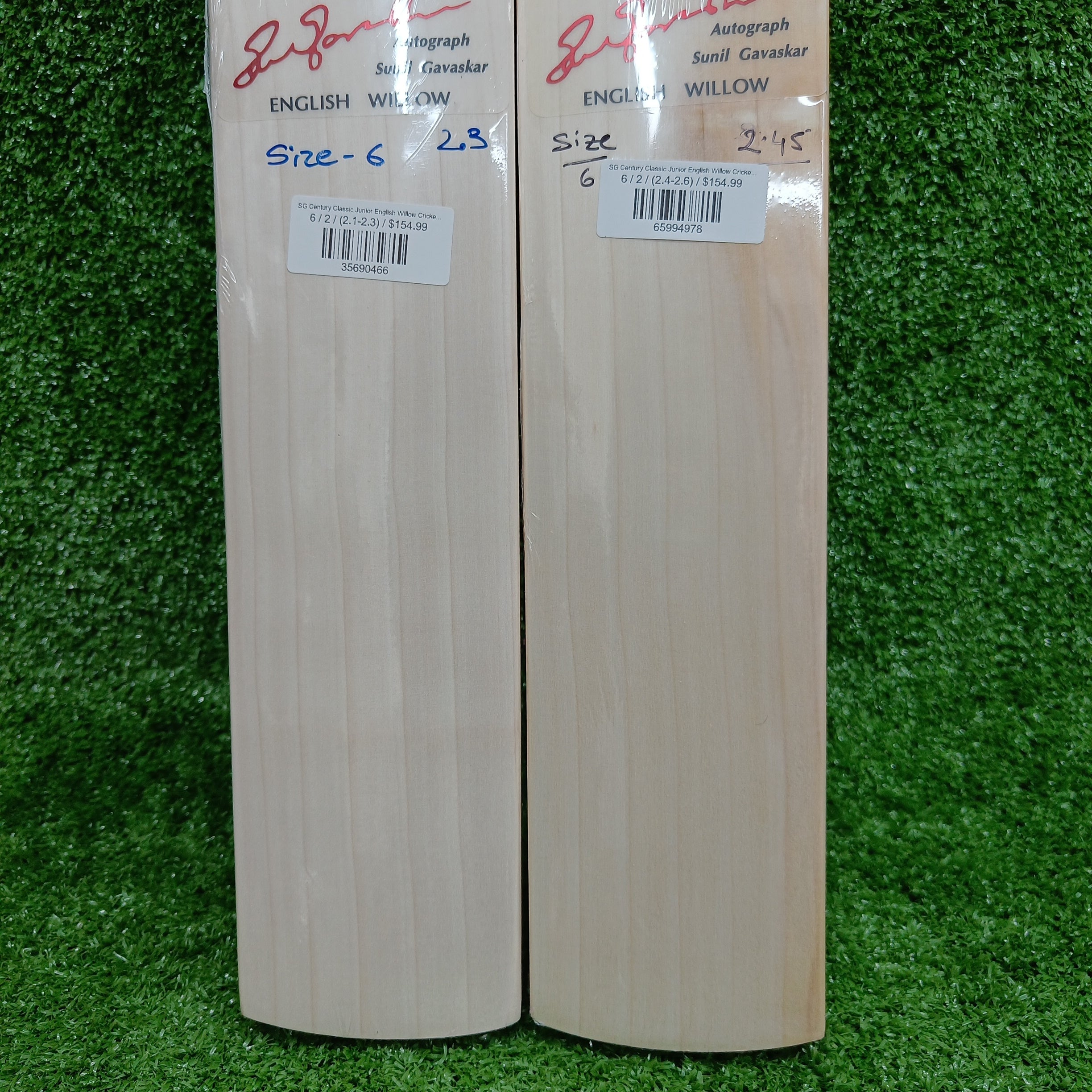 SG Century Classic Junior English Willow Cricket Bat - Lightweight & Durable for Youth Players - Perfect for Practice, Matches & Training Sessions