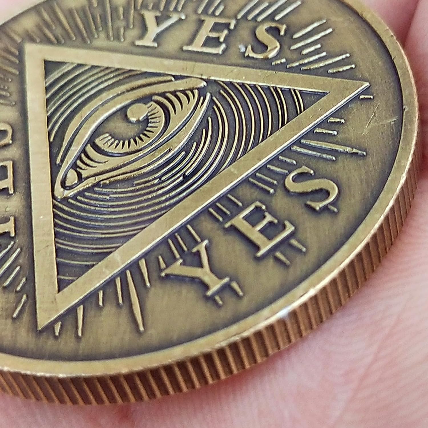 Yes No Decision Maker Coin - Flip for Answers, Fun Challenge & Divination Tool - Perfect for Games, Parties, and Decision Making