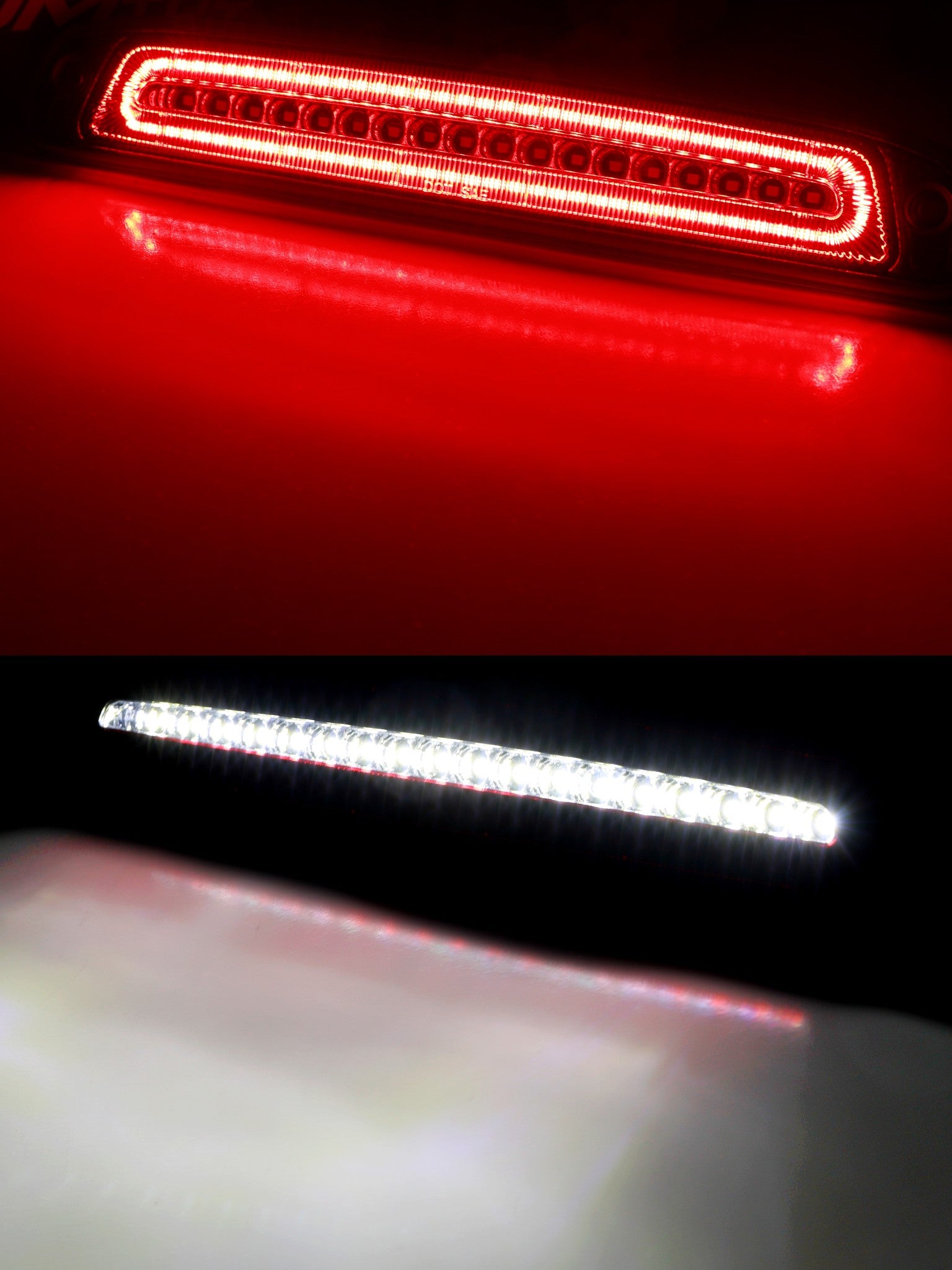 Dark Red Lens F1 Strobe Halo LED High Mount Third Brake Light for 1997-2011 Dodge Dakota - Enhanced Safety & Style for Night Driving & Off-Road Adventures