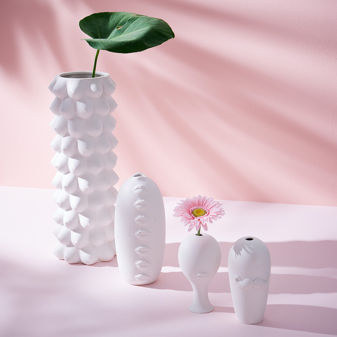 Georgia White Ceramic Vase 30654 - Elegant Home Decor for Living Room, Dining Table & Wedding Centerpieces