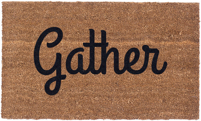 Premium Gather Vinyl Coir Doormat - Durable & Non-Slip Entryway Rug for Home, Office & Outdoor Use - Waterproof & Easy to Clean Welcome Mat for Front Door, Patio & Mudroom