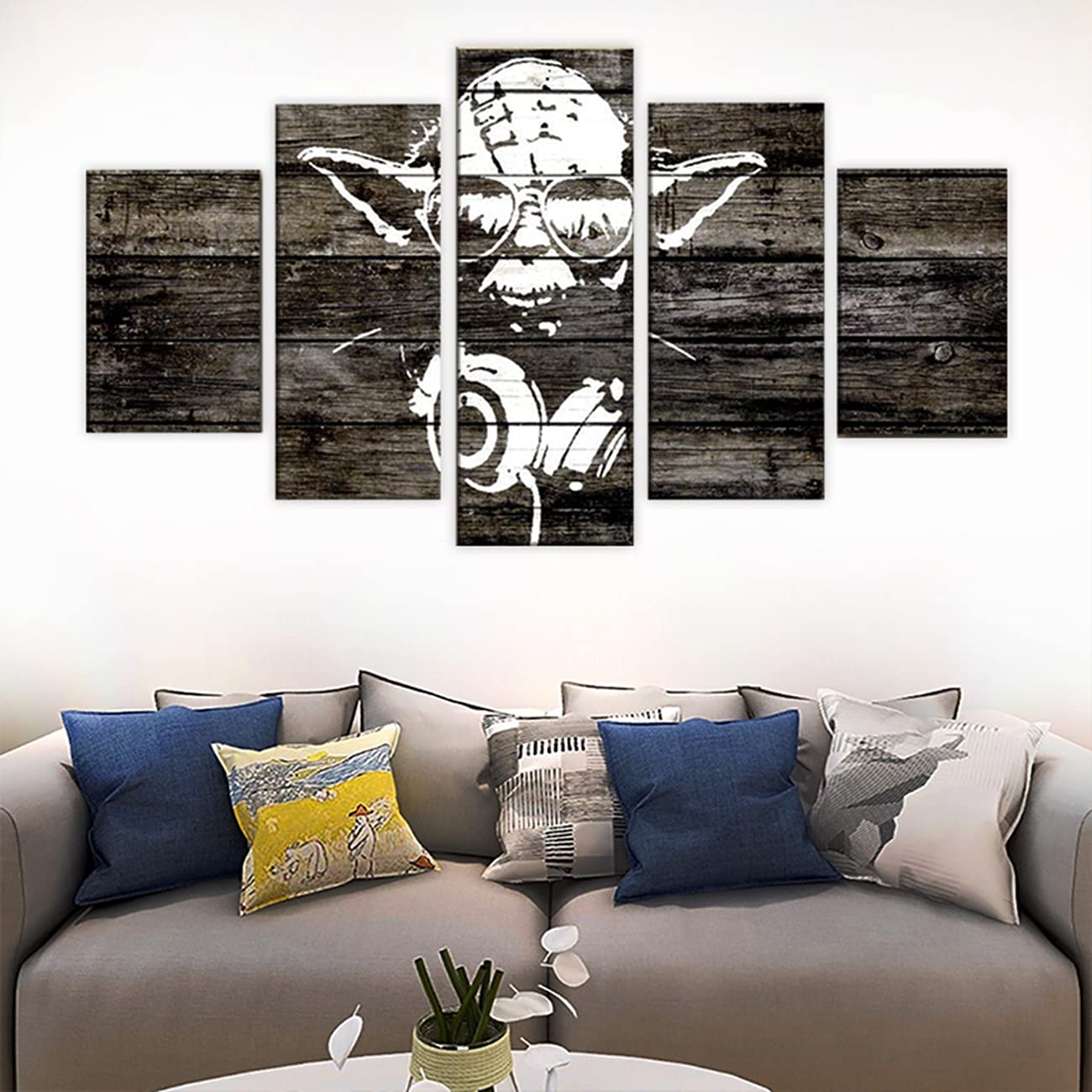 5-Panel Canvas Wall Art - Modern Abstract Poster for Living Room, Bedroom & Office Decor (12x20x2, 12x28x2, 12x32x1) - Perfect for Home, Apartment & Dorm Room Decoration