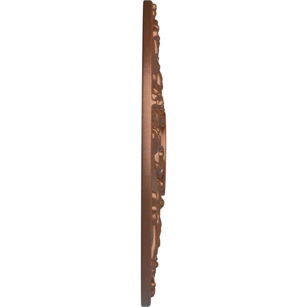 Ekena Millwork Norwich 18 Inch Ceiling Medallion - Hand-Painted Polished Copper Finish - 18
