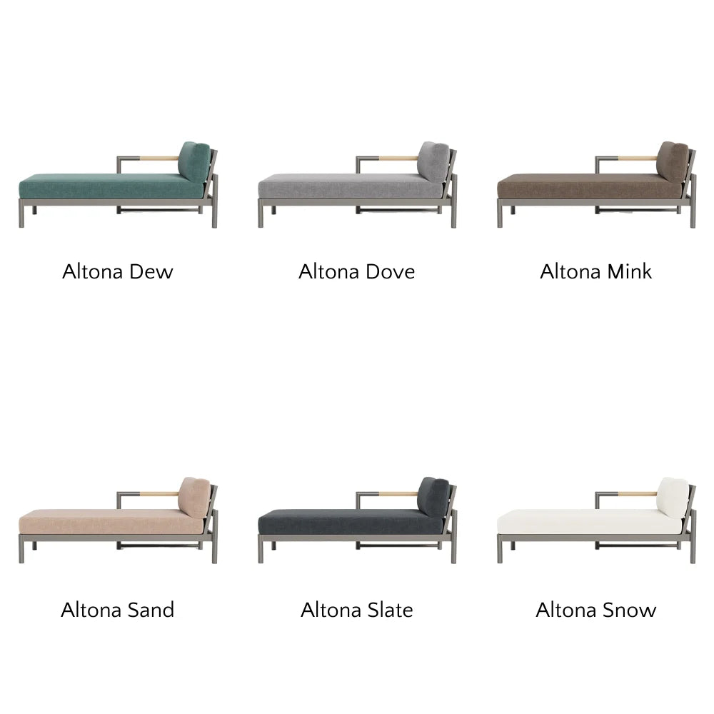 Breeze XL Outdoor Chaise Lounge Chair - Left Facing Patio Furniture for Poolside, Garden & Backyard Relaxation