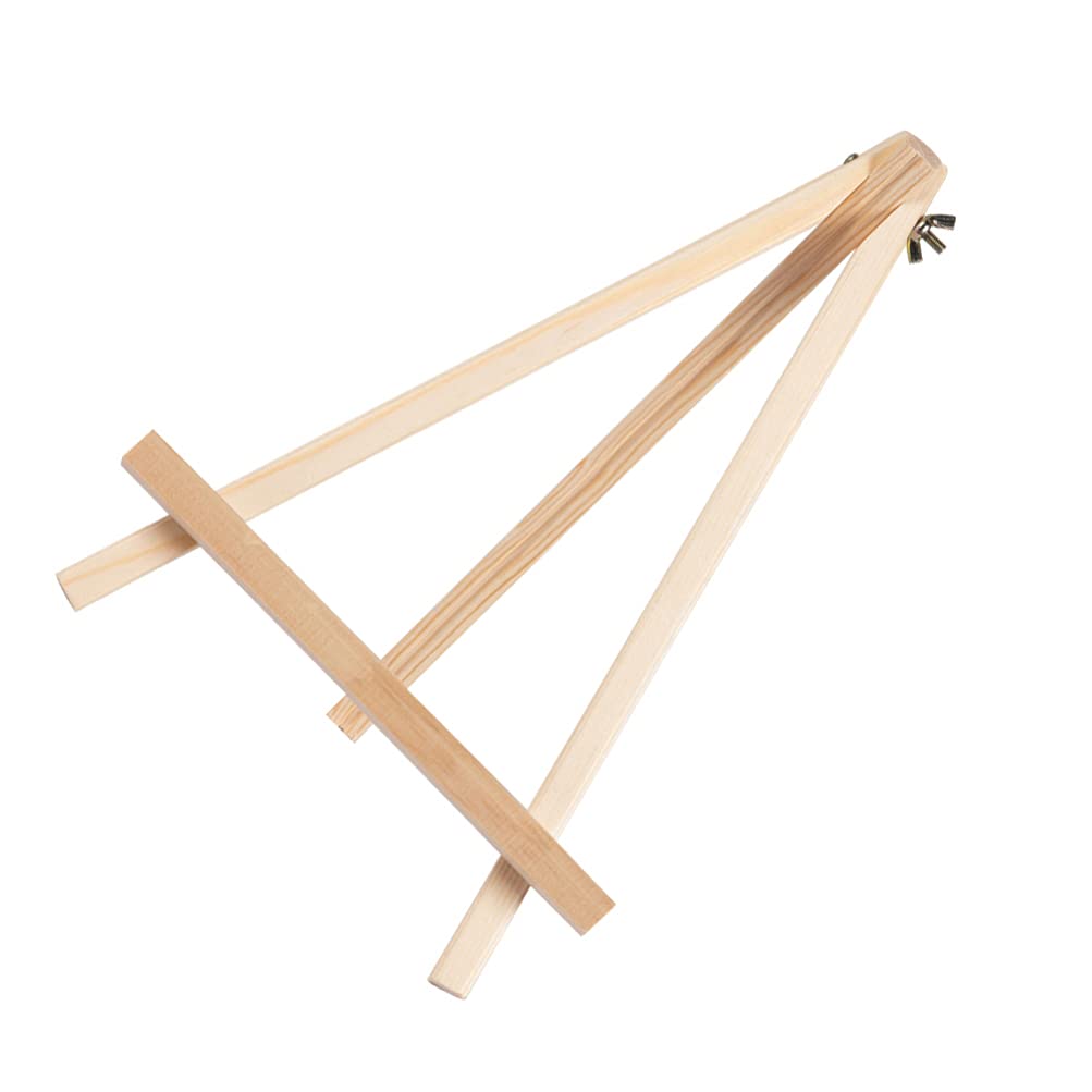 NUOBESTY Mini Wooden Easel Stand for Kids - Portable Tabletop Display Holder for Photos, Paintings & Art Crafts - Perfect for Home, Classroom & DIY Projects
