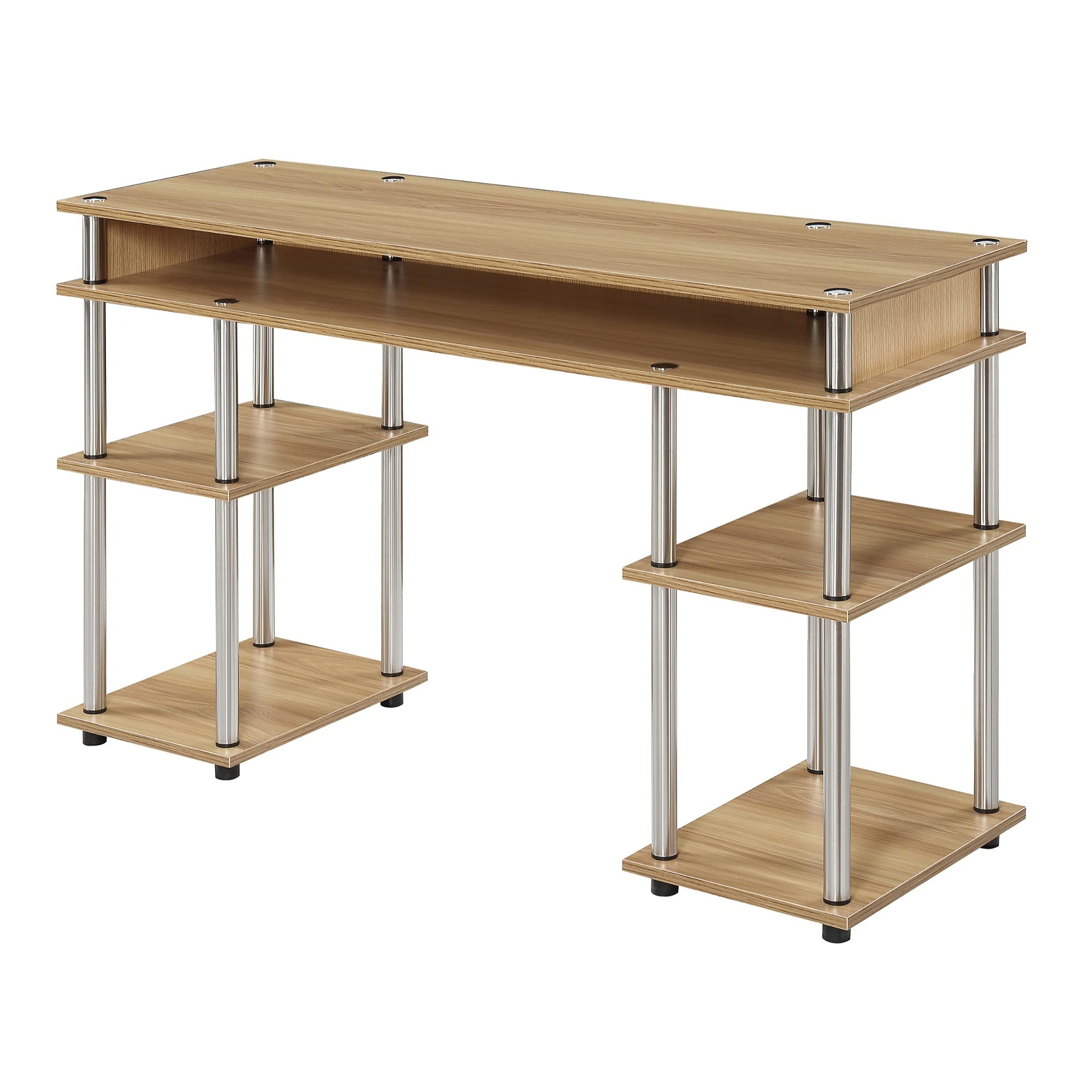 Ergode Designs2Go No Tools Student Desk with Shelves - Portable Study Desk for Kids & Teens - Perfect for Dorm Rooms, Bedrooms & Small Spaces