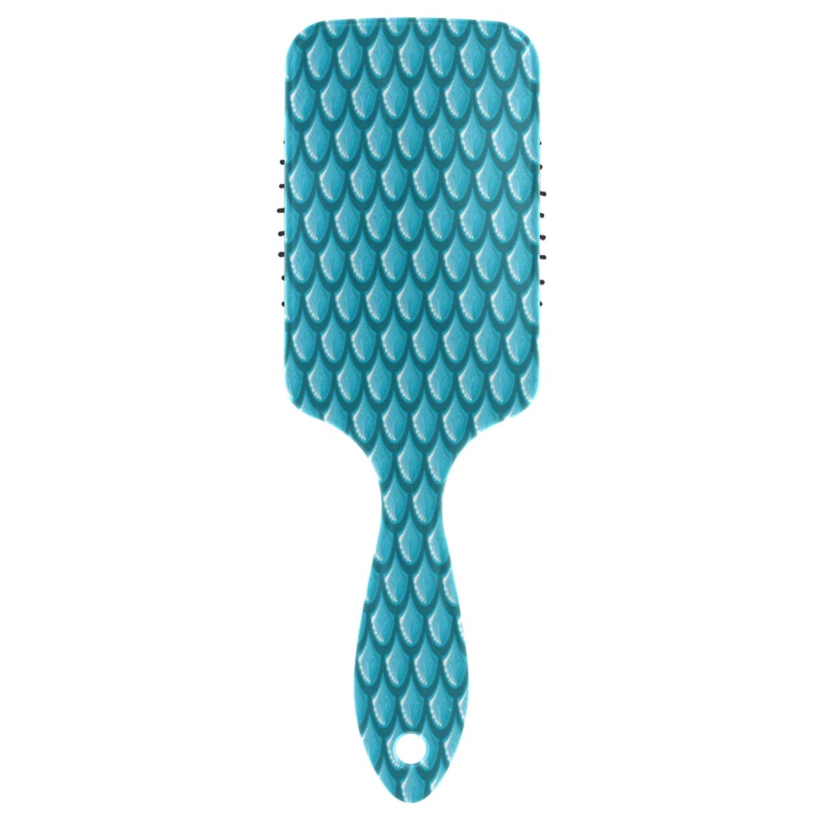 Premium Blue Fish Scale Pet Hair Brush with Air Cushion - Gentle Detangling & Styling for Dogs, Cats, Small Animals - Perfect for Home Grooming & Professional Pet Care