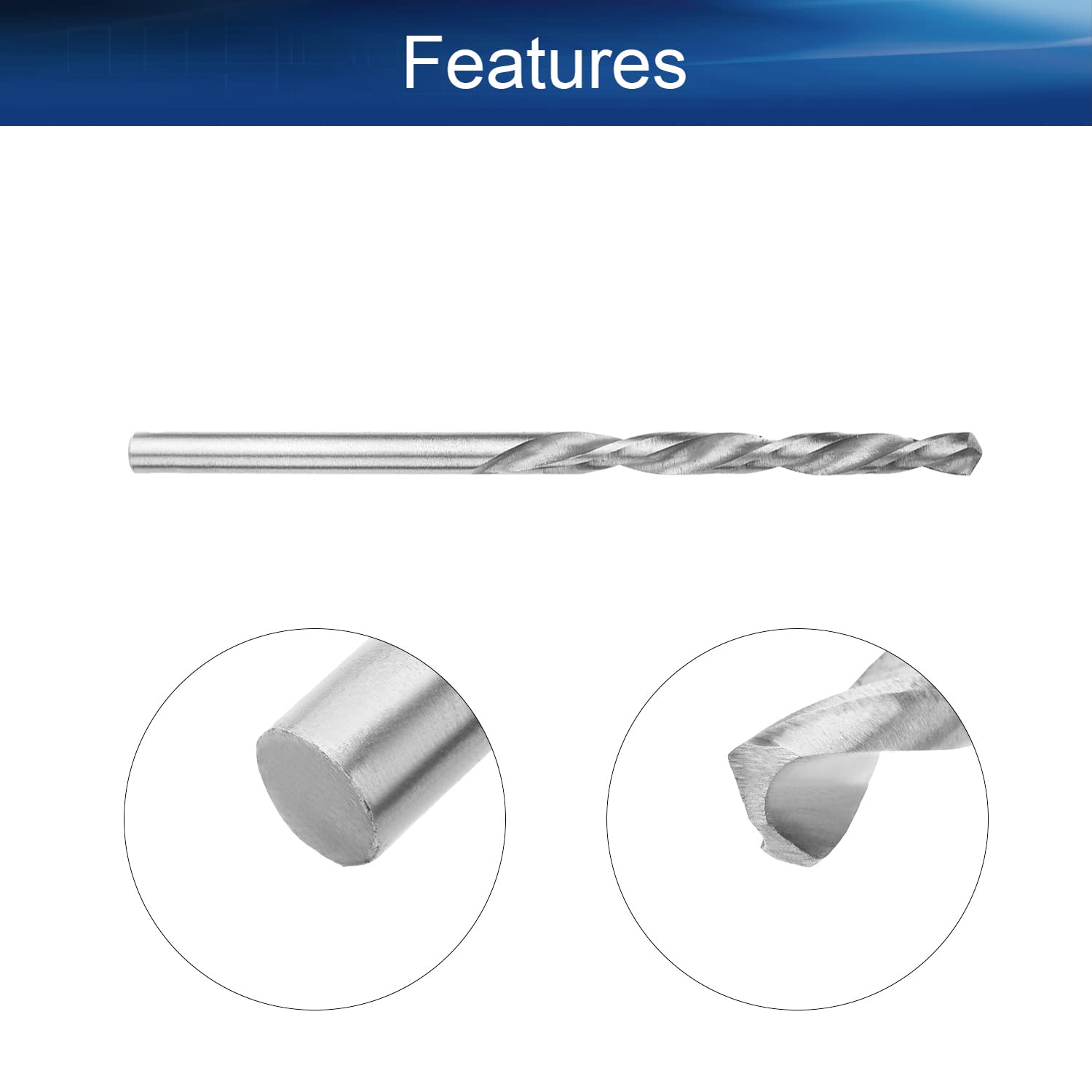Auniwaig 4mm HSS Twist Drill Bit Set - 10pcs High Speed Steel Jobber Drill Bits for Metal, Steel & Aluminum Alloy - Perfect for DIY, Woodworking, and Metal Fabrication Projects