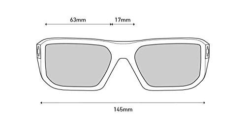 Spy Optic Men's McCoy Rectangular Sunglasses 63mm - UV Protection Polarized Lenses for Driving, Outdoor Sports & Fashion