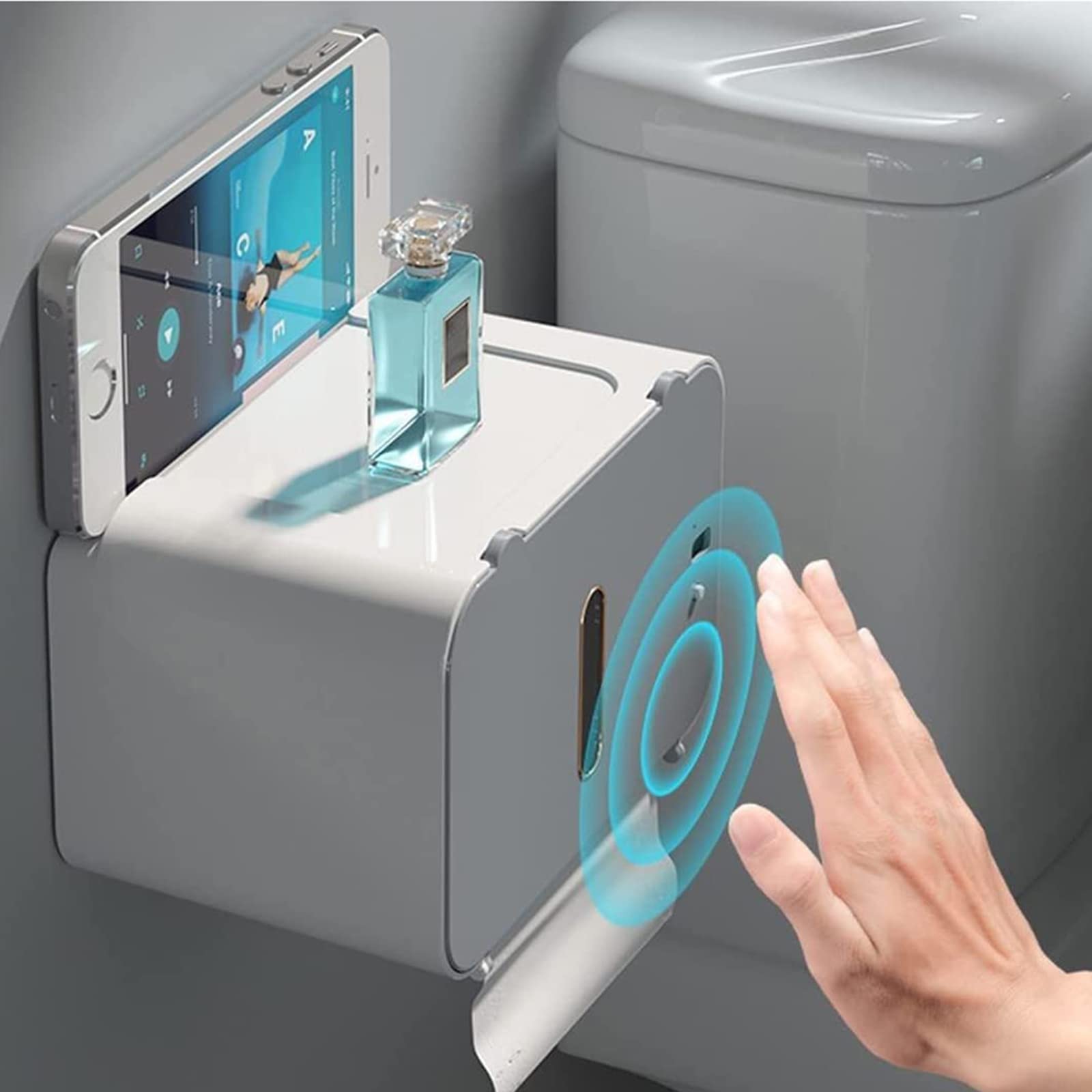 Smart Touchless Toilet Paper & Towel Dispenser - Automatic Sensor Bathroom Tissue Holder, Wall Mounted for Home & Commercial Use (Hygienic Hands-Free Solution for Restrooms, Kitchens & Offices)