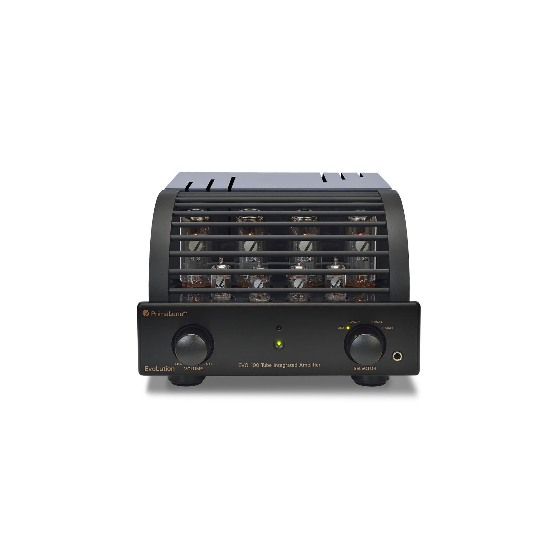 PrimaLuna EVO 100 Integrated Tube Amplifier - High-End Vacuum Tube Stereo Amp for Audiophiles | Perfect for Home Theater & Music Listening Rooms