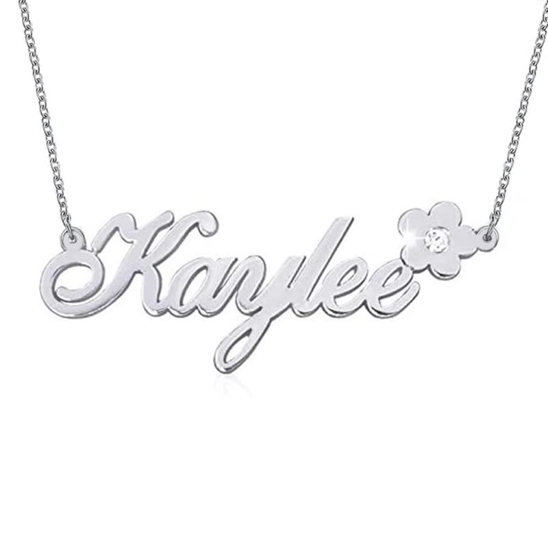 10K, 14K, 18K Solid Gold Personalized Name Necklace for Women - Custom Engraved Jewelry Gift (G-H Color, I2-I3 Clarity) - Perfect for Birthdays, Anniversaries & Special Occasions