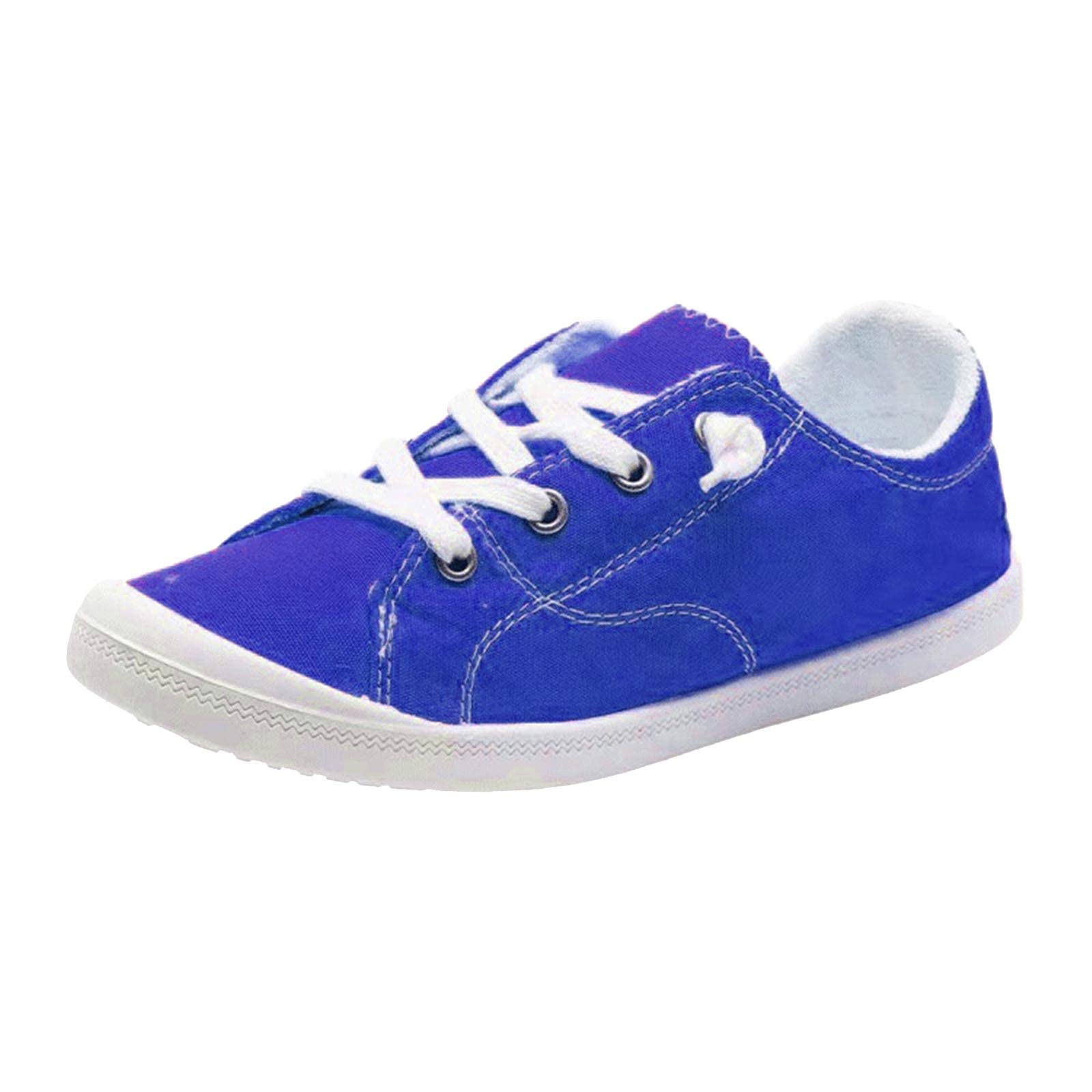 Women's Casual Canvas Slip-On Loafers - Breathable Low Top Walking Shoes for Women | Comfortable Flat Shoes for Daily Wear, Work & Travel