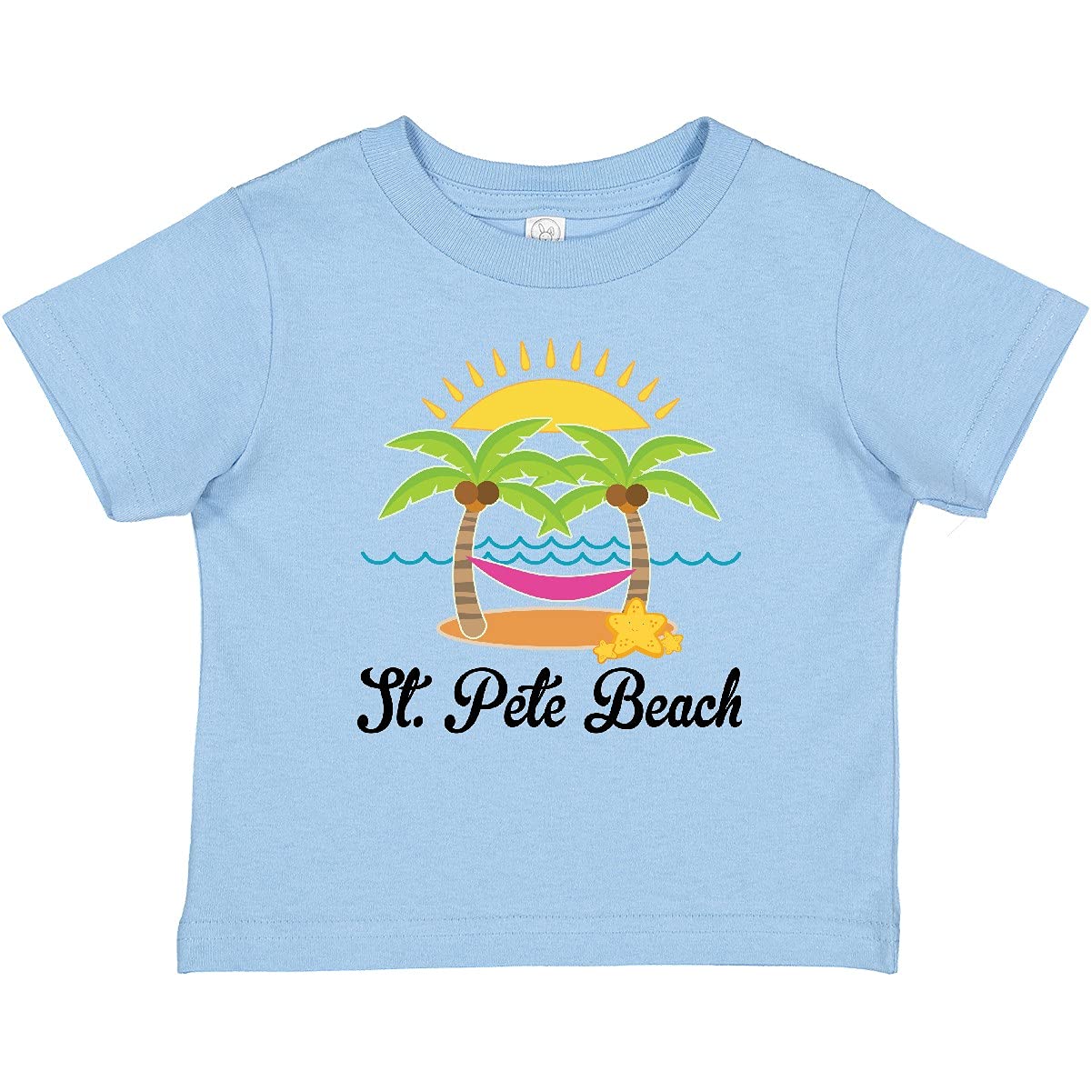 Inktastic St. Pete Beach Florida Vacation Baby T-Shirt - Soft Cotton Cute Travel Outfit for Infants & Toddlers - Perfect for Beach Trips, Family Vacations & Florida Souvenirs
