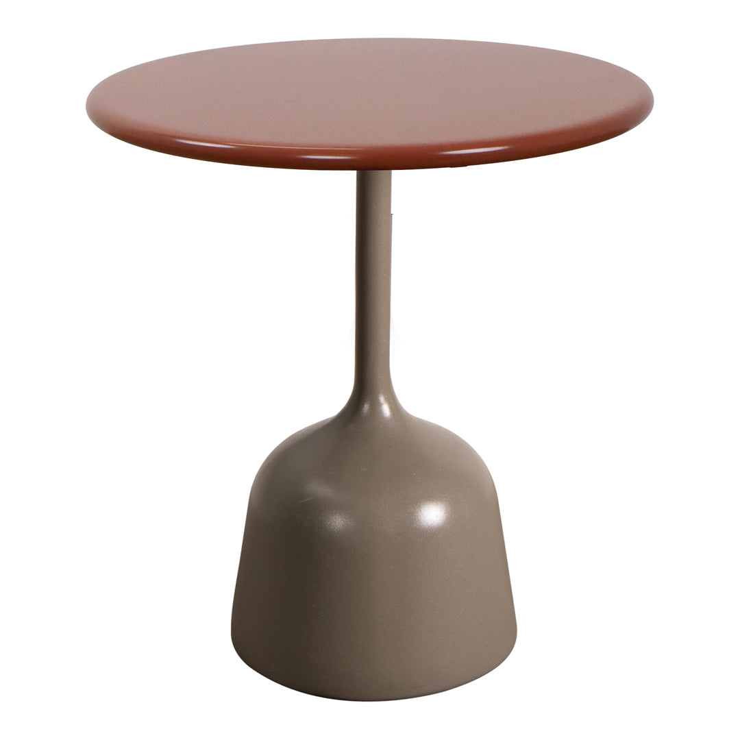 Round Coffee Table with Glaze Finish - Small Modern Side Table for Living Room, Bedroom, or Office - Perfect for Coffee, Books, and Decor