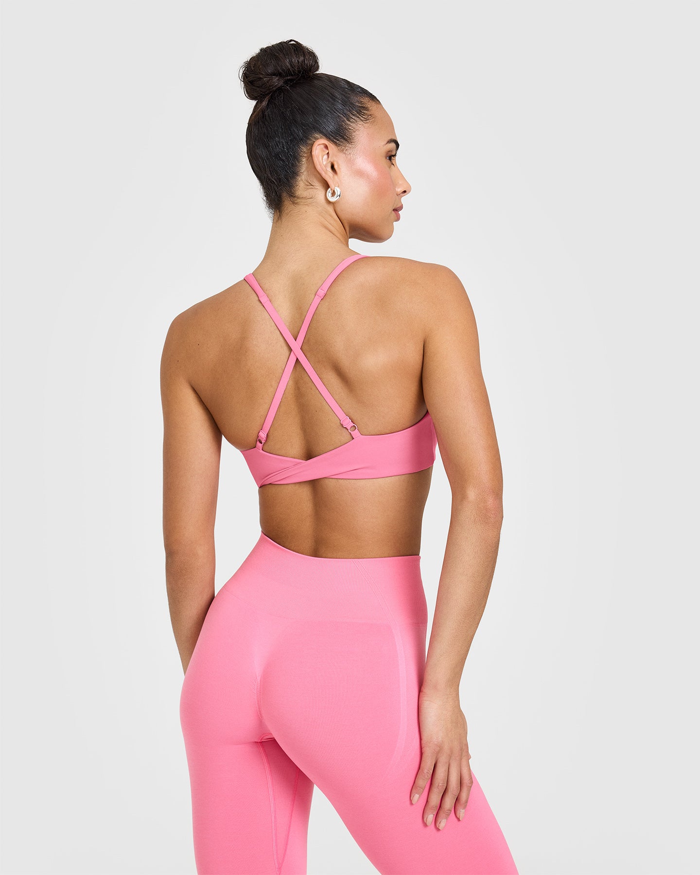 Unified Micro Bralette - Seamless Comfort Bra in Peony Pink | Perfect for Yoga, Lounge & Everyday Wear