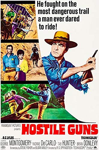 Hostile Guns 1967 Western Movie Poster - Vintage Film Collectible for Home Theater, Man Cave & Movie Memorabilia Displays