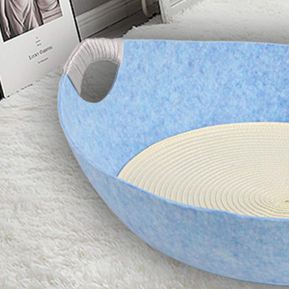 TEHAUX Cat Bed - Soft Felted Pet Cooling Bed for Cats & Small Dogs, Hammock Pad & Lounge Perch for Indoor/Outdoor Use - Perfect for Napping, Relaxing & Keeping Pets Cool in Summer