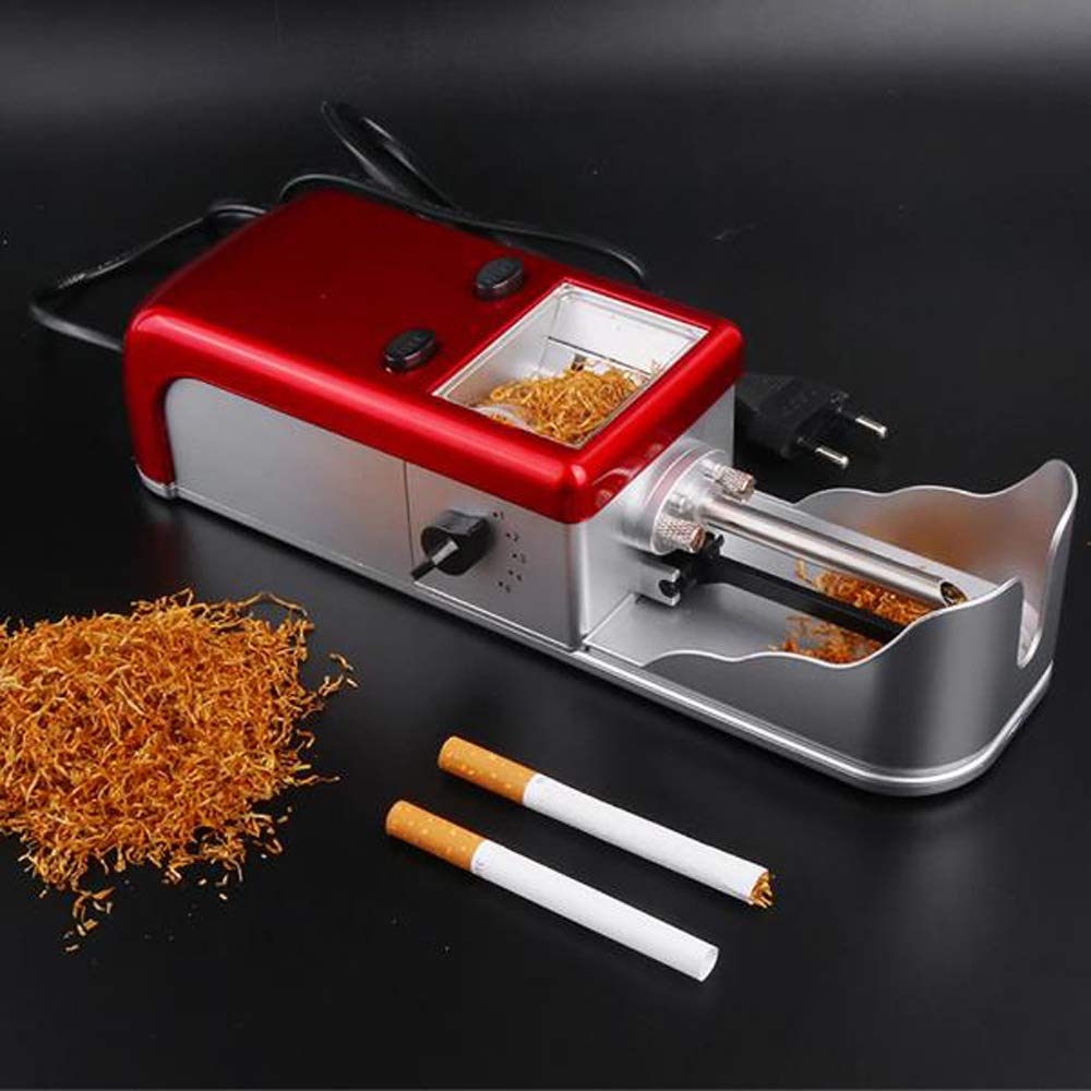 8MM Electric Automatic Cigarette Rolling Machine - Tobacco Roller Maker & Pipe Injector for Smooth Smoking Experience | Perfect for Home Use, Travel & DIY Cigarette Making