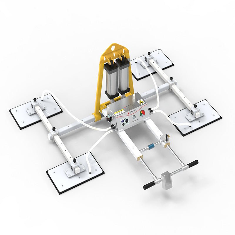 AVLP4 Pro Vacuum Lifter - Heavy Duty Suction Cup Lifter for Glass, Tiles & Smooth Surfaces - Perfect for Construction, Moving & DIY Projects
