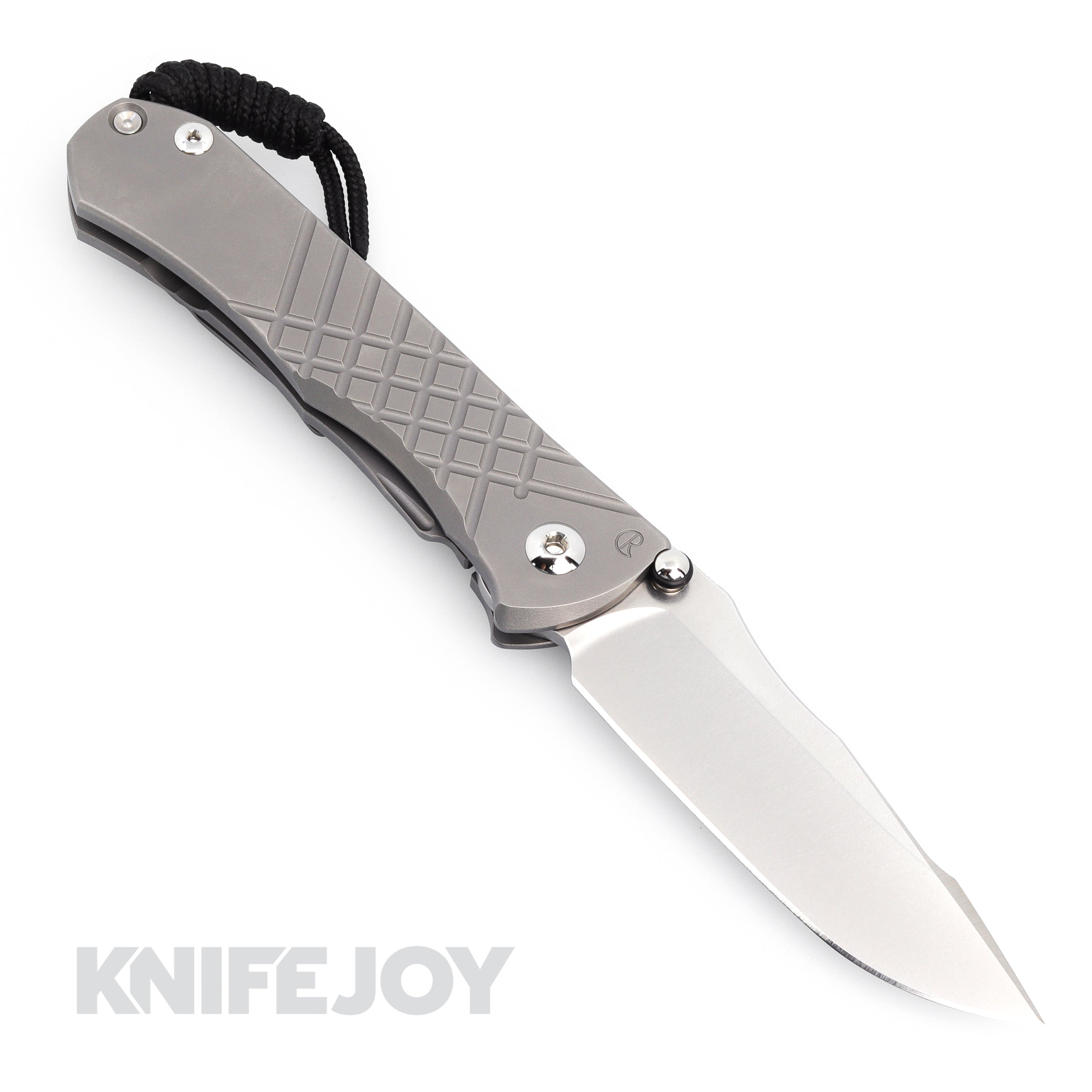 Chris Reeve Knives Umnumzaan Left Hand Drop Point Folding Knife - MagnaCut Blade, Glass-Blasted Titanium Handles - EDC, Outdoor, Tactical & Survival Use