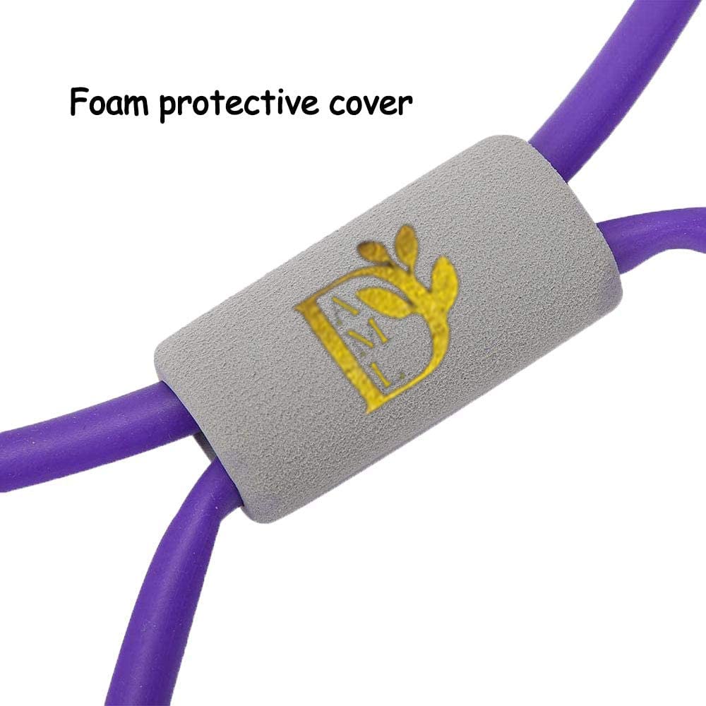 Premium 8-Word Chest Expander Rope - Yoga & Fitness Resistance Bands for Strength Training, Muscle Building & Home Workouts - Ideal for Gym, Physical Therapy & Full-Body Exercise
