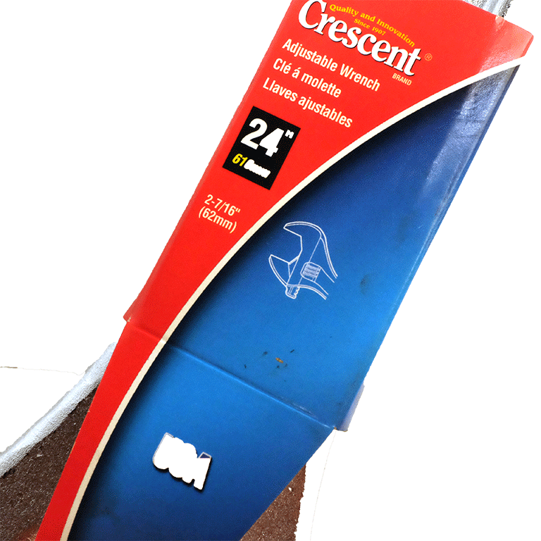 Crescent AC124 24-Inch Chrome Adjustable Wrench - New in Box - Perfect for Plumbing, Automotive Repair & DIY Home Projects