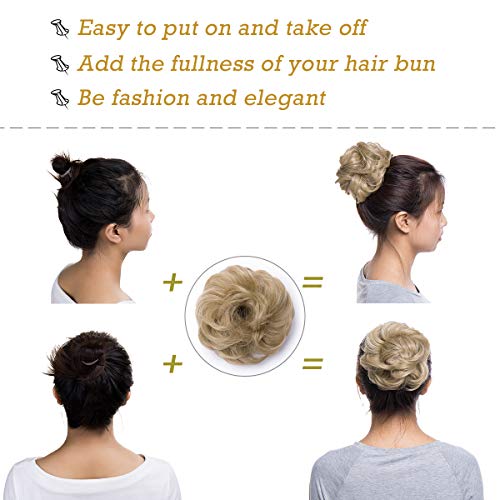 Messy Bun Hair Extension for Curly Hair - Clip-in Updo Hairpiece for Women | Perfect for Weddings, Parties & Everyday Styling