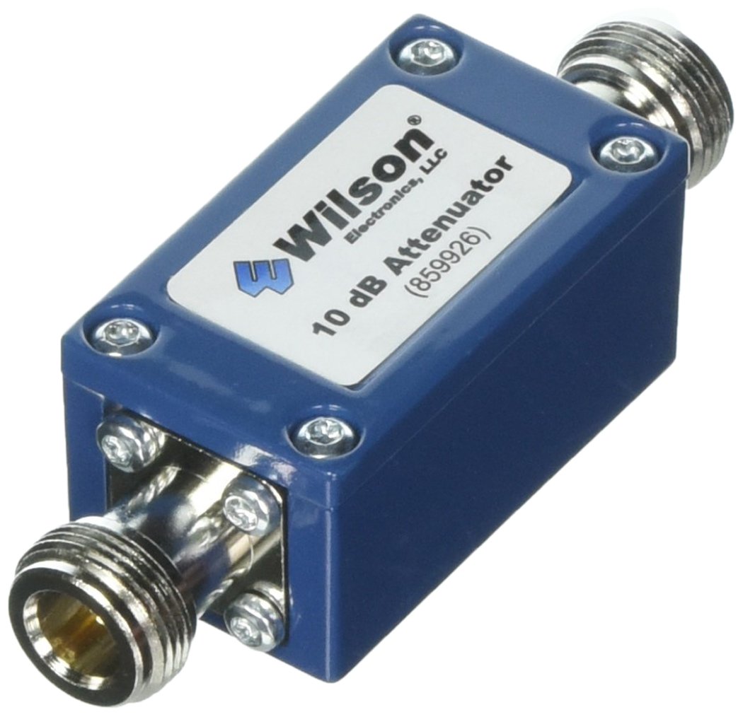 Wilson Electronics 10 dB N-Female RF Attenuator 50 Ohm - Perfect for Cellular Signal Boosting, Ham Radio & Wireless Communication Systems