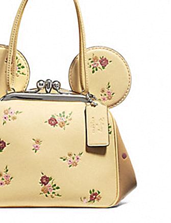 **Coach Disney X Minnie Mouse Floral Kisslock Crossbody Bag – Stylish & Cute for Disney Trips, Theme Parks & Everyday Use**