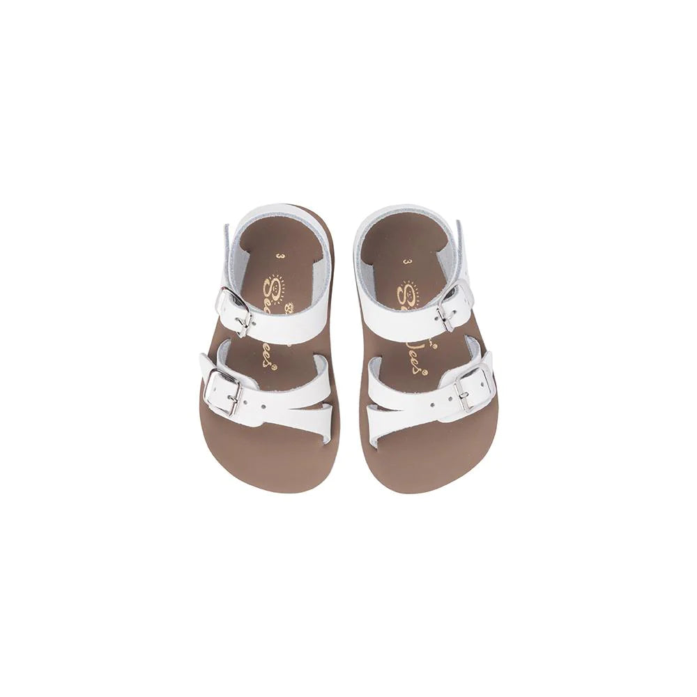 White Sea Wee Baby Sandals - Comfortable & Stylish Saltwater Sandals for Toddlers - Perfect for Beach, Pool & Summer Outings