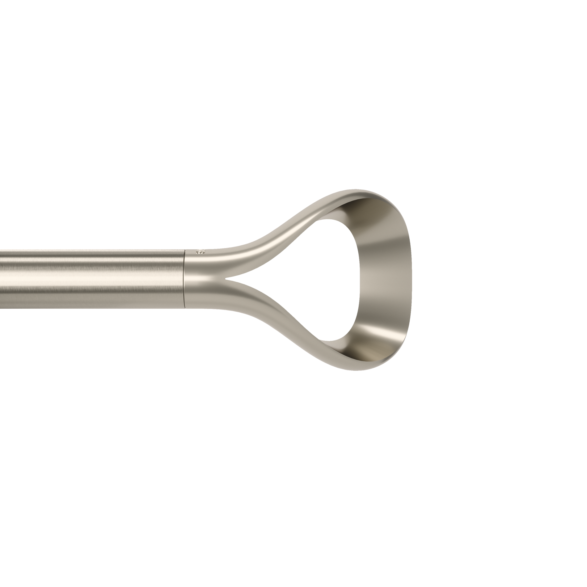 Loop 1 Adjustable Curtain Rod - Heavy Duty Stainless Steel Tension Rod for Windows, Doors & Room Dividers - Perfect for Home, Office & Dorm Decor