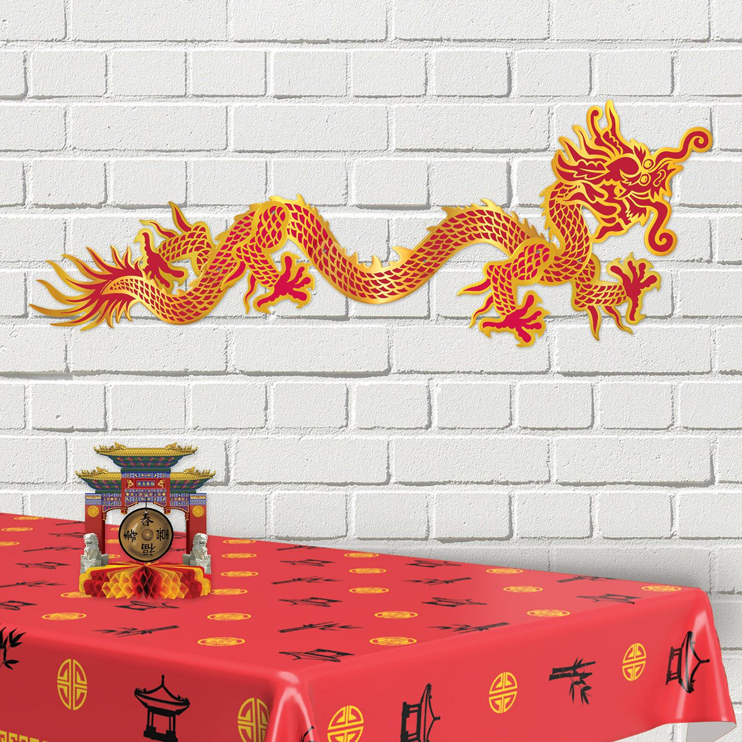 12 Pack Beistle Asian Gong Party Centerpiece Decorations - Chinese New Year, Birthday, Wedding & Festival Party Supplies for Home & Event Decor