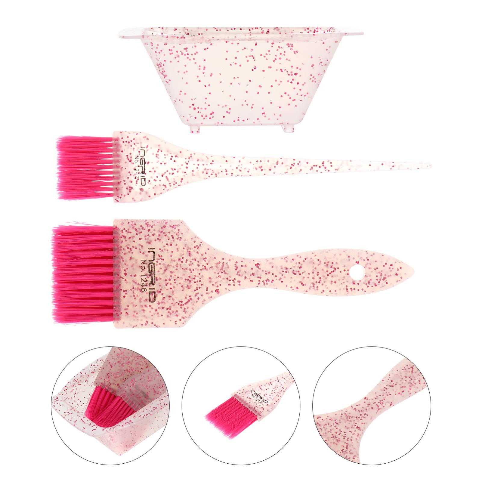Lurrose Hair Dye Kit - Professional Coloring Brush & Bowl Set for Home Use