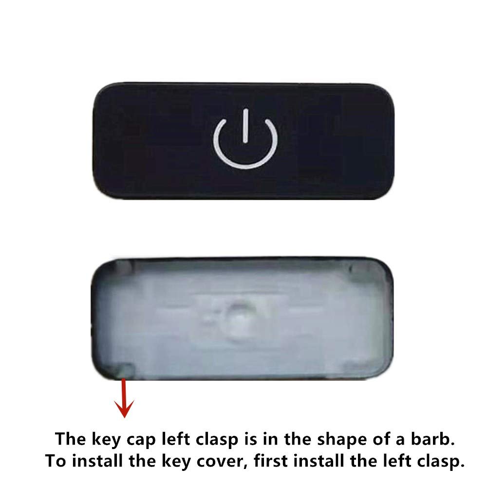 Replacement Power Keycap & Hinges for MacBook Pro A1708 Keyboard - Fix Broken Power Button & Hinge (Perfect for Typing, Coding & Office Use)