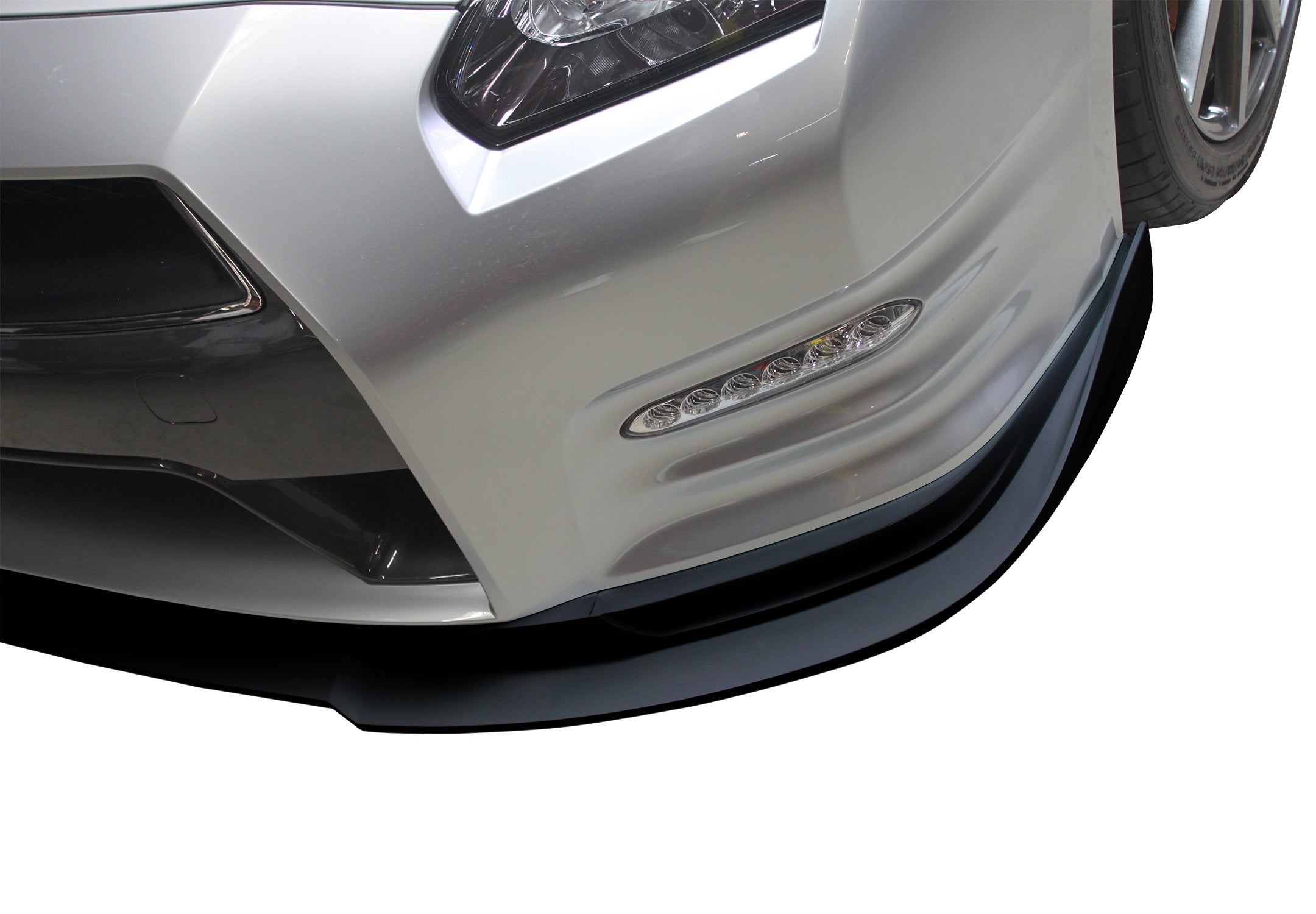2012-2015 Nissan GT-R R35 Front Bumper Lip Splitter - Polyurethane (Urethane) Body Kit - GTRKB13022 - Perfect for Track Racing & Street Performance Upgrades