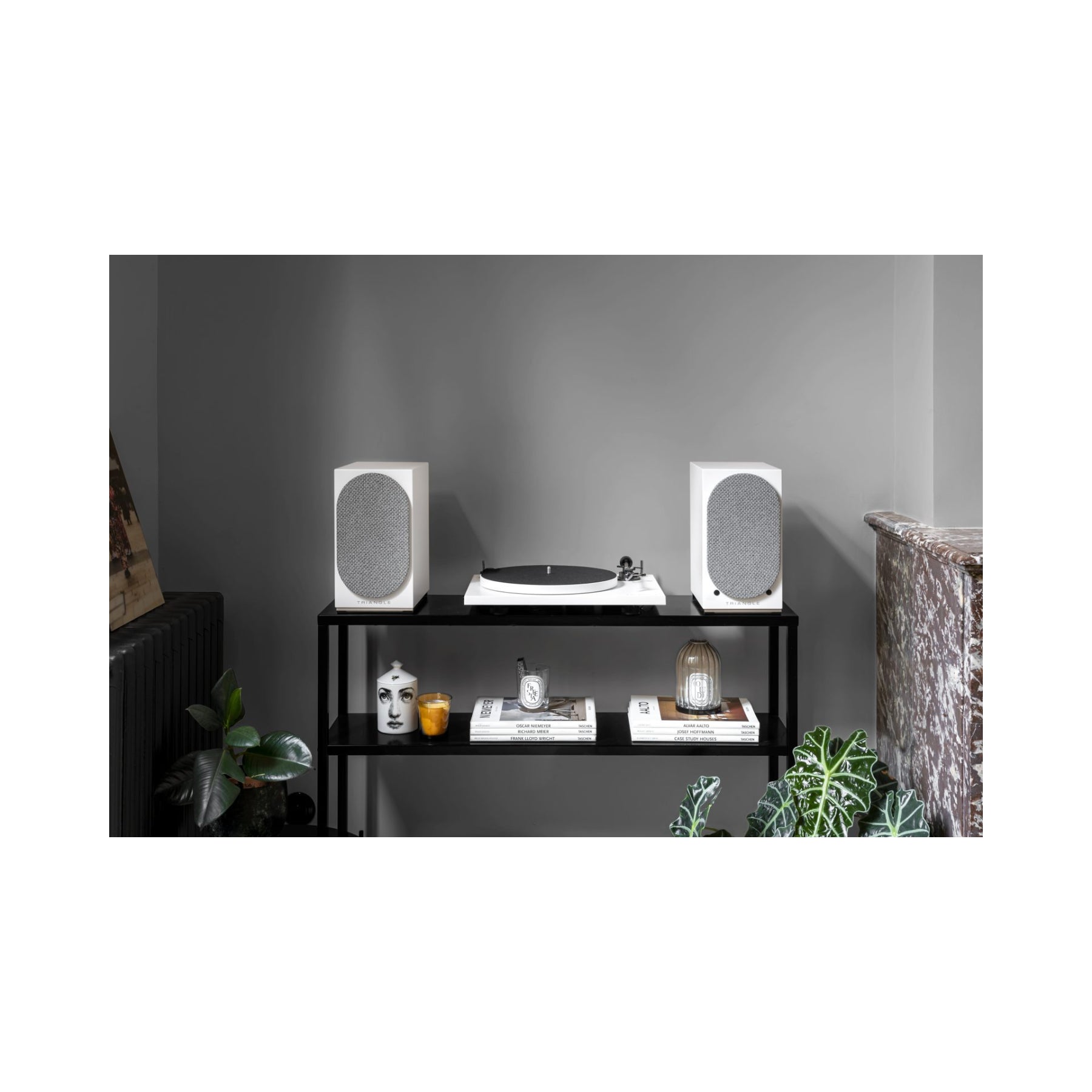 Triangle AIO Twin Powered Bookshelf Speakers Pair - High-Quality Open Box Clearance | Perfect for Home Theater, Gaming & Music Listening