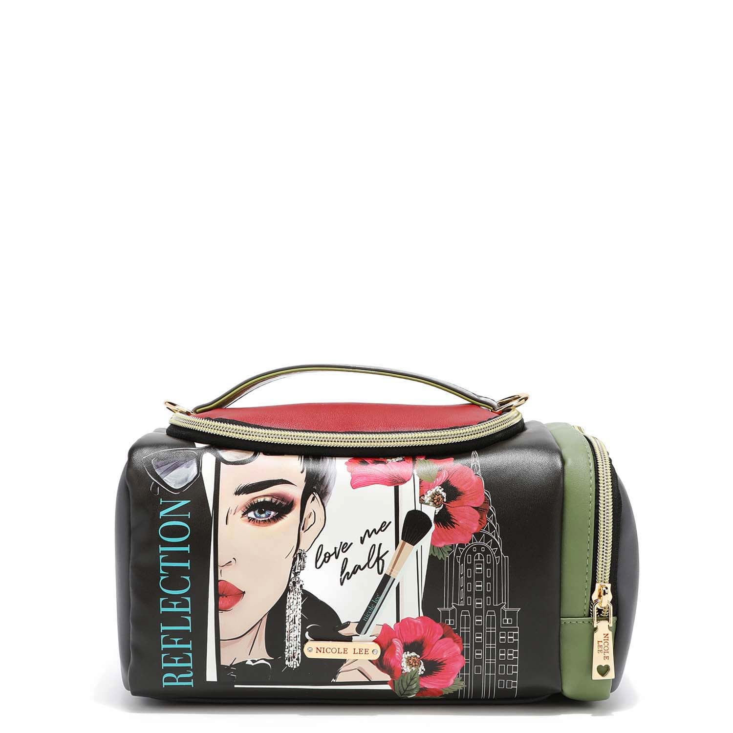 Large Cosmetic Brush Bag - Travel Makeup Organizer with Multiple Pockets for Brushes, Lipsticks & Beauty Tools - Perfect for Makeup Artists & Travelers