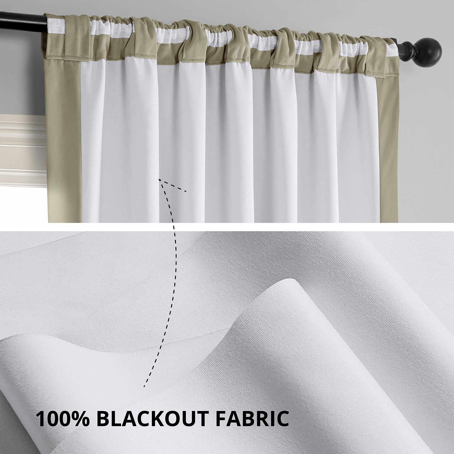 Luxury Beige Blackout Curtains for Bedroom - Thermal Insulated Velvet Drapes with Noise Reduction, Perfect for Home Theater & Nursery Room