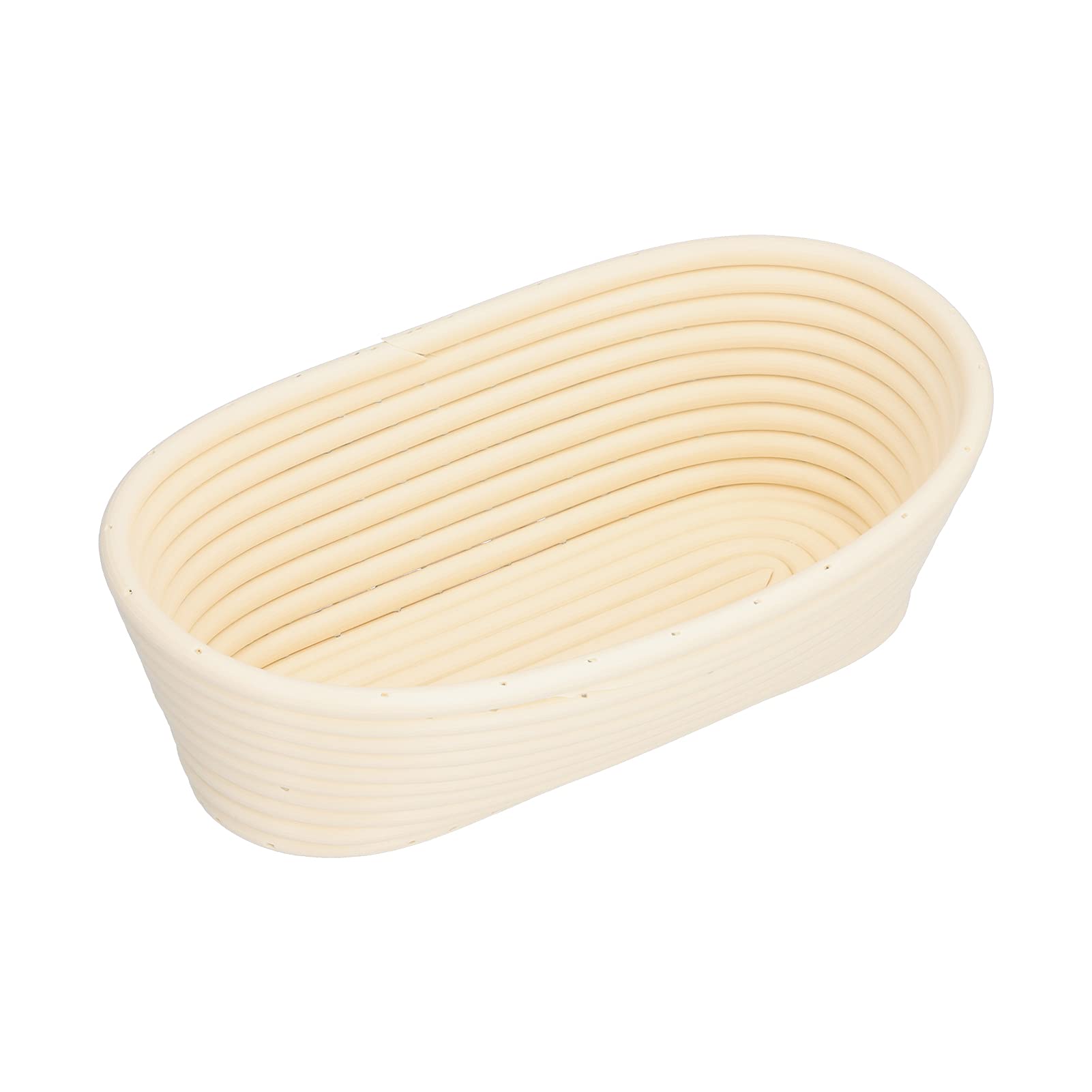 Premium Fermentation Basket for Bread Proofing - Easy to Clean, Washable Dough Bowl - Innovative Oval Shape Baking Mold for Home Kitchen & Professional Bakeries (25x15x8cm, Off-White) | Perfect for Sourdough, Artisan Bread & Pastry Making