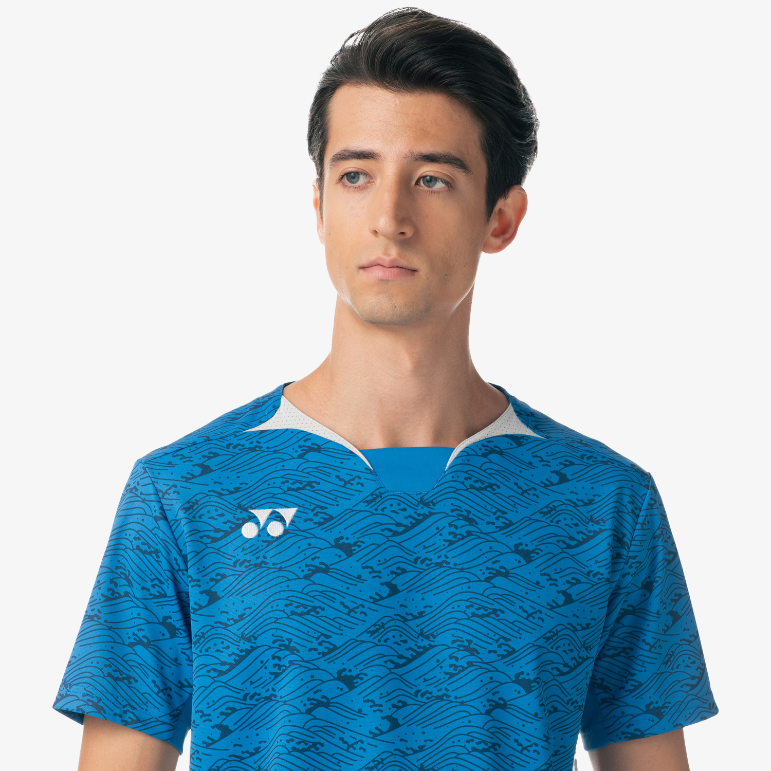 Yonex Men's Very Cool Dry Shirts 10613 - Moisture Wicking Performance T-Shirt for Tennis & Running (Blue) | Gym Workout & Outdoor Sports Apparel