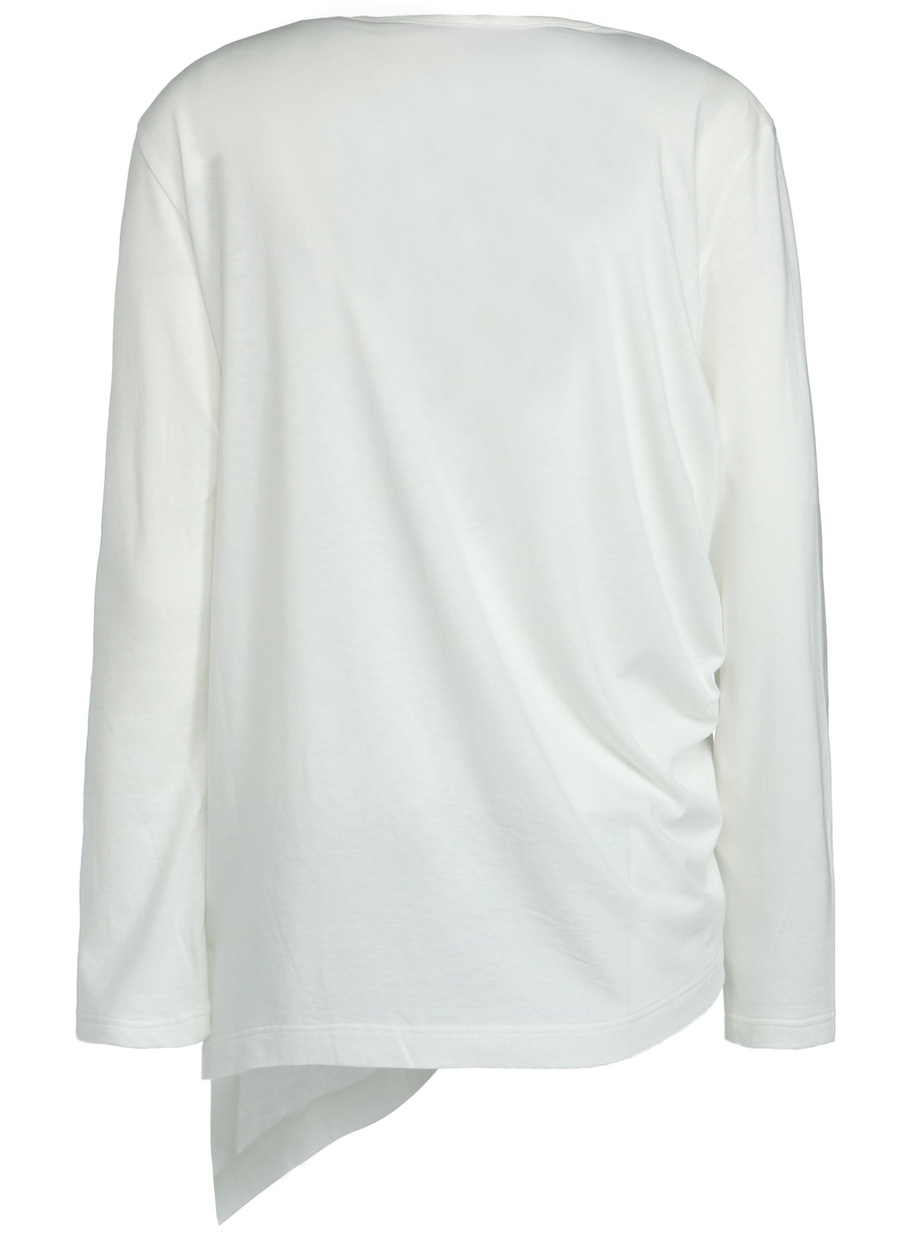 Soft Cotton Modal Jersey Drawstring Shirred Long Sleeve T-Shirt for Women - Casual Comfort Fit, Breathable & Stretchy - Perfect for Everyday Wear, Layering & Lounge Outfits