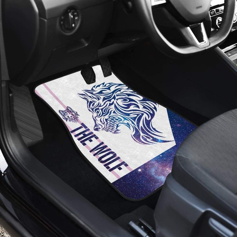 Premium Art Wolf Car Floor Mats - Mandala Style 212502 - All-Weather Protection for SUVs, Trucks & Sedans - Perfect for Road Trips & Daily Commutes